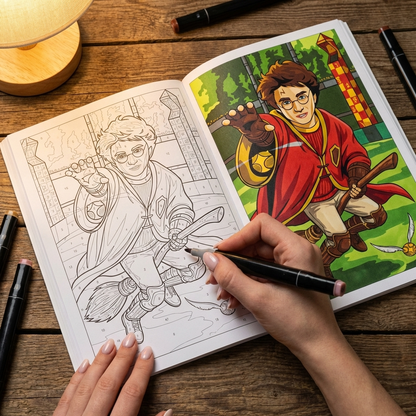 Colornia™ Sihirli Boyama Kitabı – Sihirli Dünya